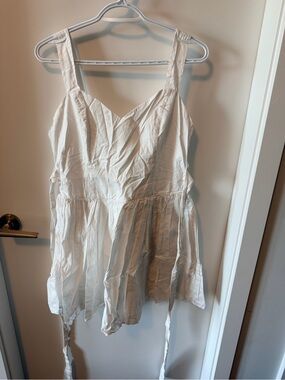 White Sundress with Tie Waist
